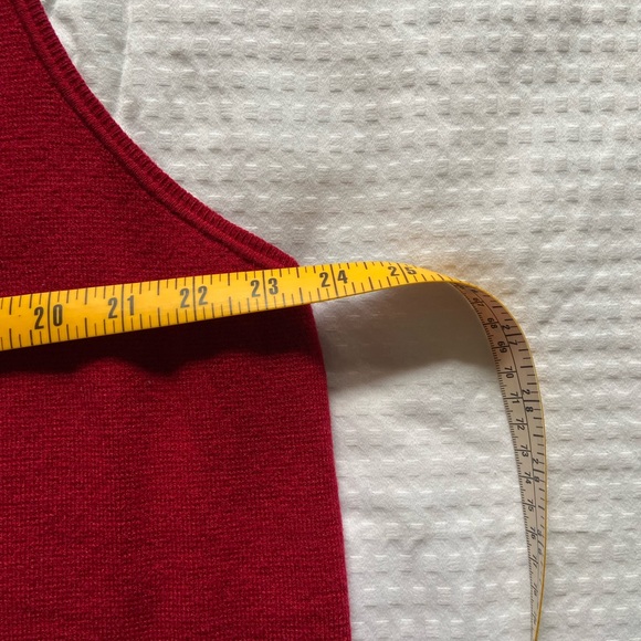 Chico’s Open Front Sweater Vest Red Size XL (Chico’s 3) - Picture 6 of 7